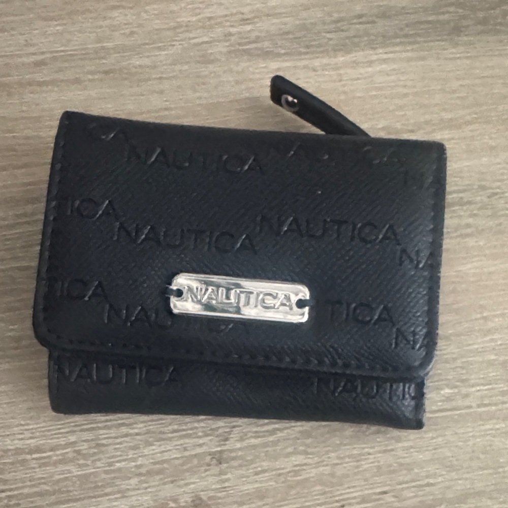 Nautica Embossed Black Wallet